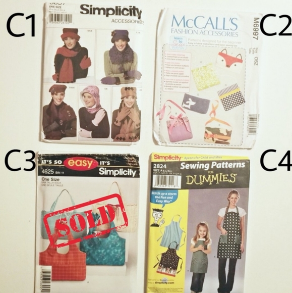 4/$15 🌻 |👗 Vintage Sewing Patterns🧣 - Picture 4 of 6